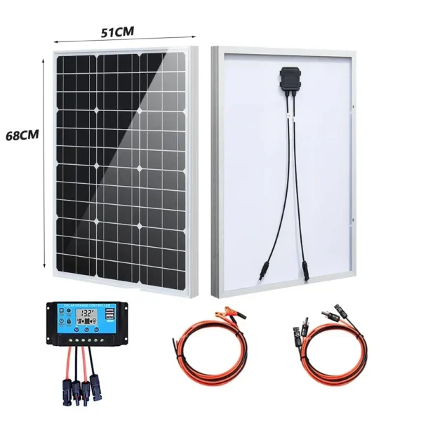 1000W 2000W 3000W Solar Panel 18VHigh Efficiency Rigid Waterproof Power Bank Glass Charging Outdoor Solar Cells For Home Camping
