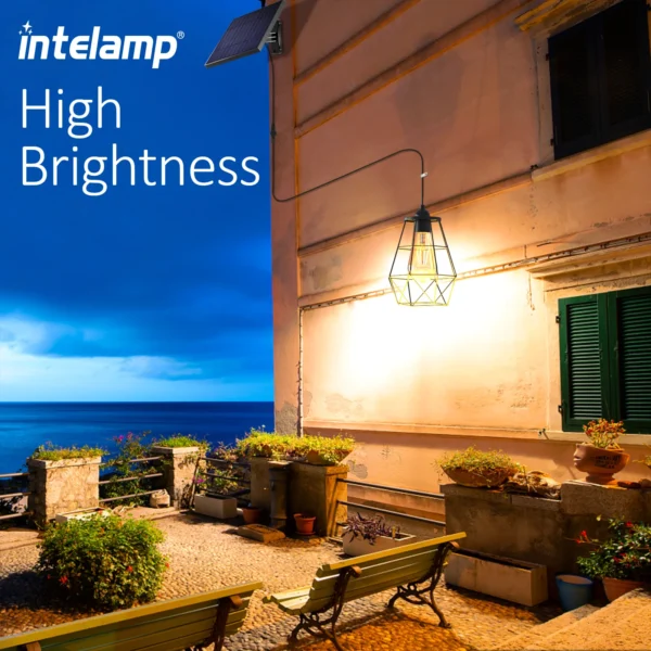 Solar Pendant Lights Indoor and Outdoor Super Bright IP65 Waterproof Solar Shed Lights for Bedroom Living Room Garden Garage - Image 5